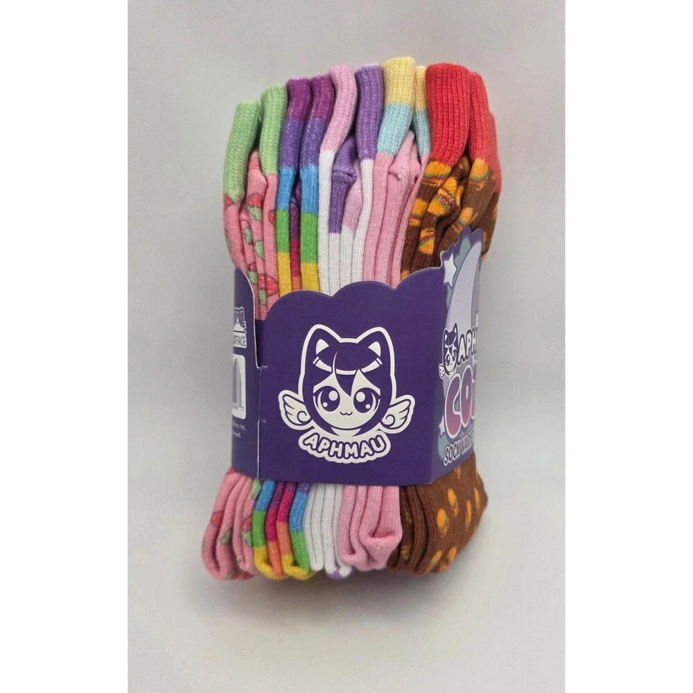 Aphmau Cozy Peek-a-Boo Sock 5-Pack Brand New